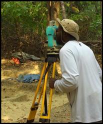 rod and total station